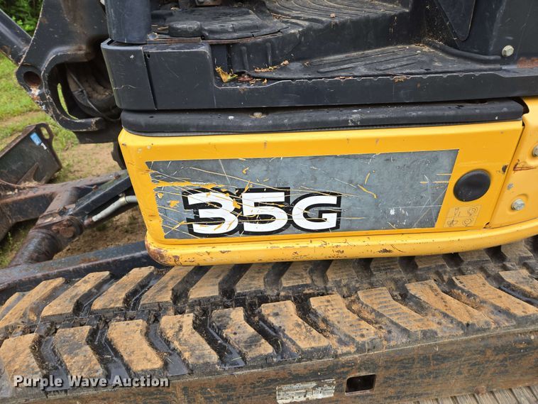 image for item DP6397 John Deere 35G mini excavator