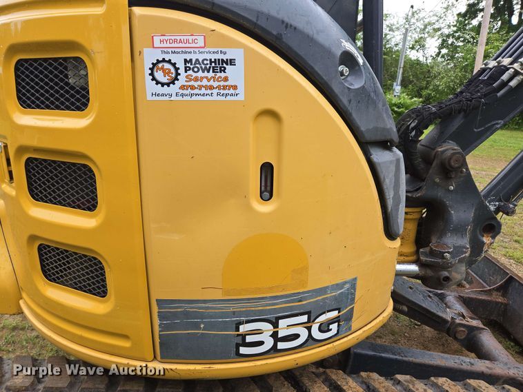 image for item DP6397 John Deere 35G mini excavator