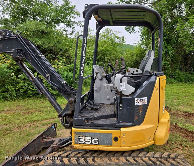 image for item DP6397 John Deere 35G mini excavator