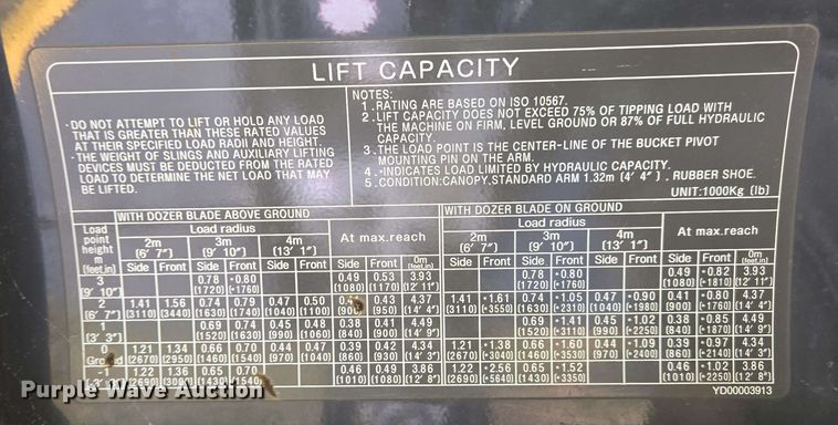 image for item DP6397 John Deere 35G mini excavator