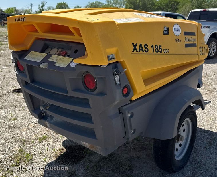 image for item DS3707 2016 Atlas Copco XAS 185 CD7 air compressor