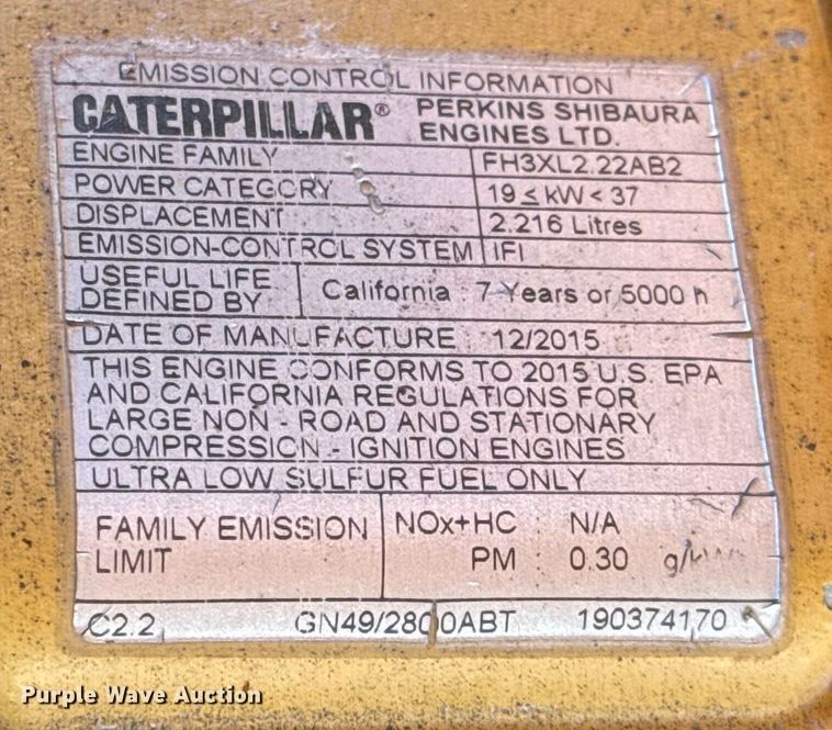 image for item DS3707 2016 Atlas Copco XAS 185 CD7 air compressor