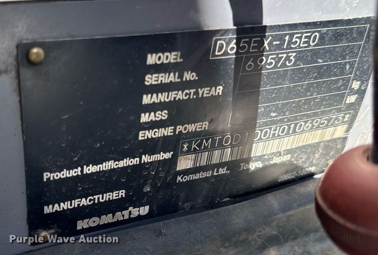 image for item DS4319 2007 Komatsu D65EX-15E0 dozer