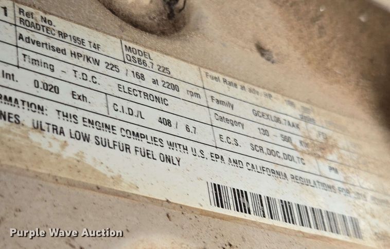 image for item DT3509 2016 Roadtec RP-190e paver