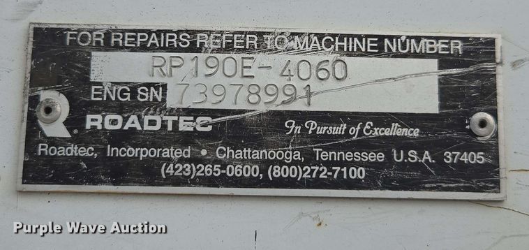 image for item DT3509 2016 Roadtec RP-190e paver