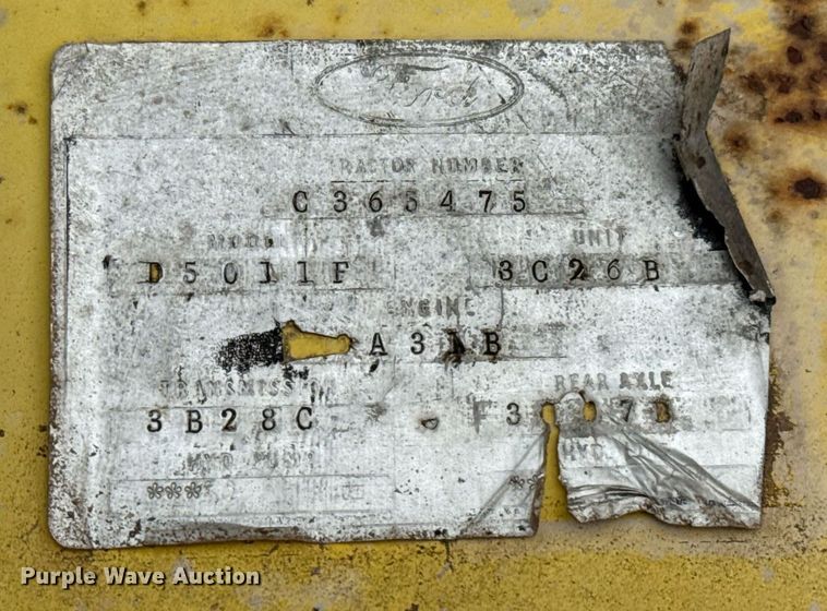 image for item DT6625 Ford 4500 backhoe