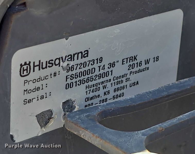 image for item DT6852 2016 Husqvarna FS5000D concrete saw