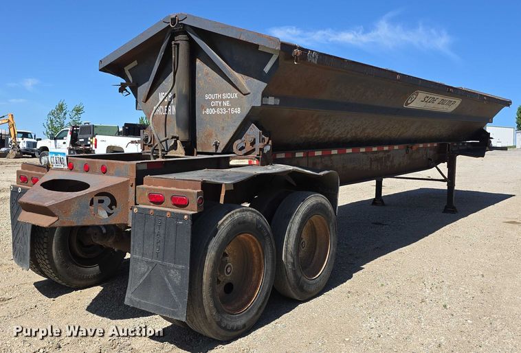 image for item DT6856 1997 Circle R Inc. 34HSD side dump trailer