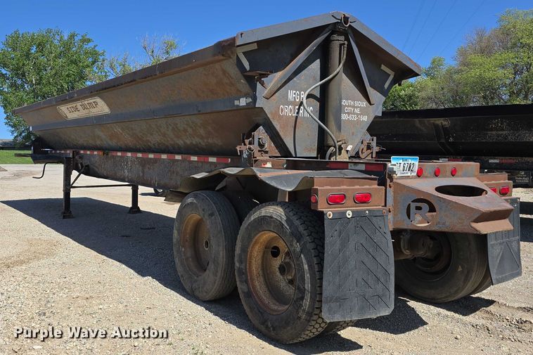 image for item DT6856 1997 Circle R Inc. 34HSD side dump trailer