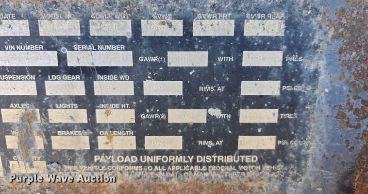 image for item DT6856 1997 Circle R Inc. 34HSD side dump trailer