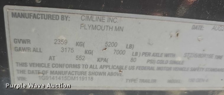 image for item DT6861 2013 Cimline 150 Gen 4 melter applicator