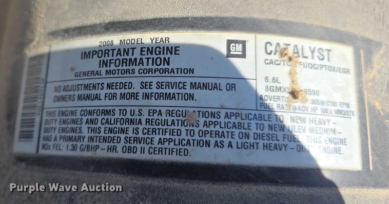 image for item DT6866 2008 Chevrolet Silverado 3500HD utility bed pickup truck