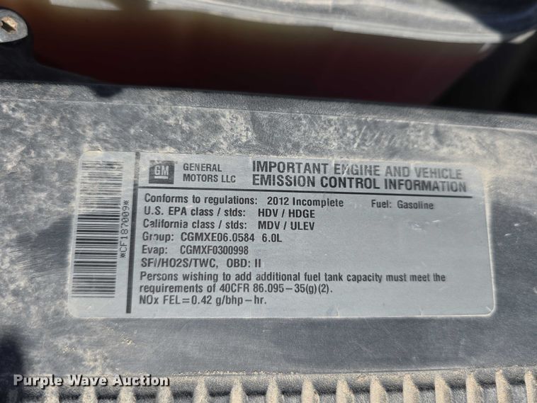 image for item DT6867 2012 Chevrolet Silverado 2500HD utility bed pickup truck