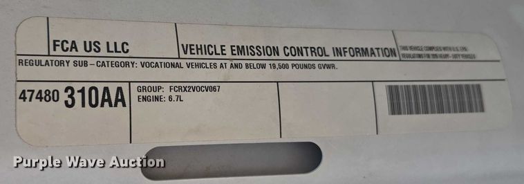 image for item DT6869 2015 Dodge  Ram 5500 utility / service truck