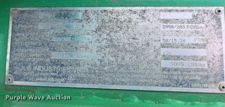 image for item DT7179 2014 JLG T500J boom lift