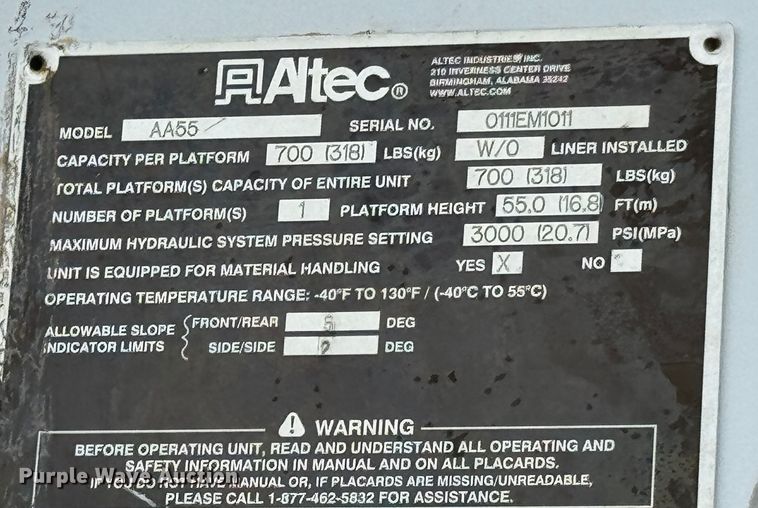 image for item DU9057 2011 International 4300 bucket truck