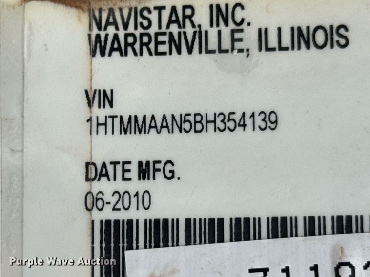 image for item DU9057 2011 International 4300 bucket truck