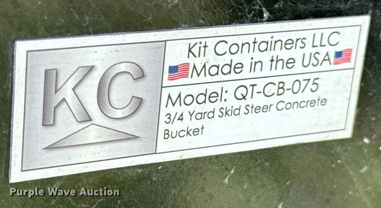image for item DU9090 KC QT-CB-075 skid steer concrete bucket