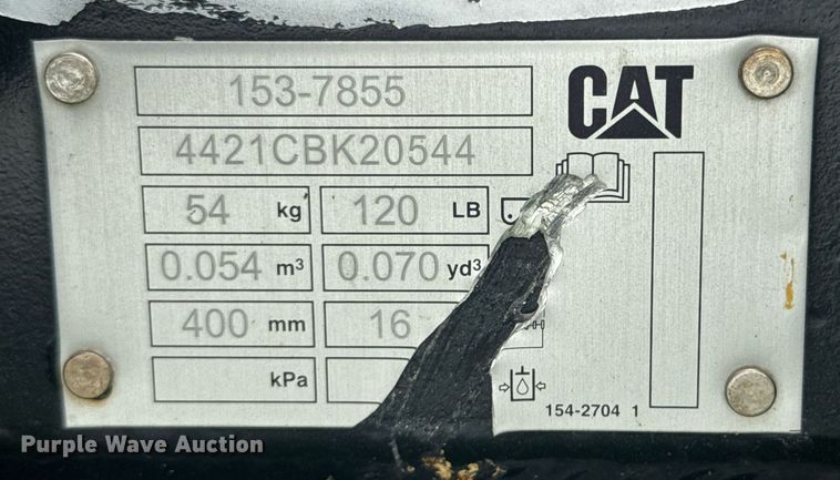 image for item DU9126 (3) Caterpillar mini excavator buckets