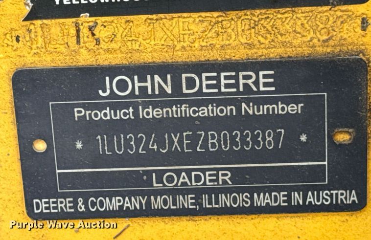 image for item DU9165 2013 John Deere 324J wheel loader