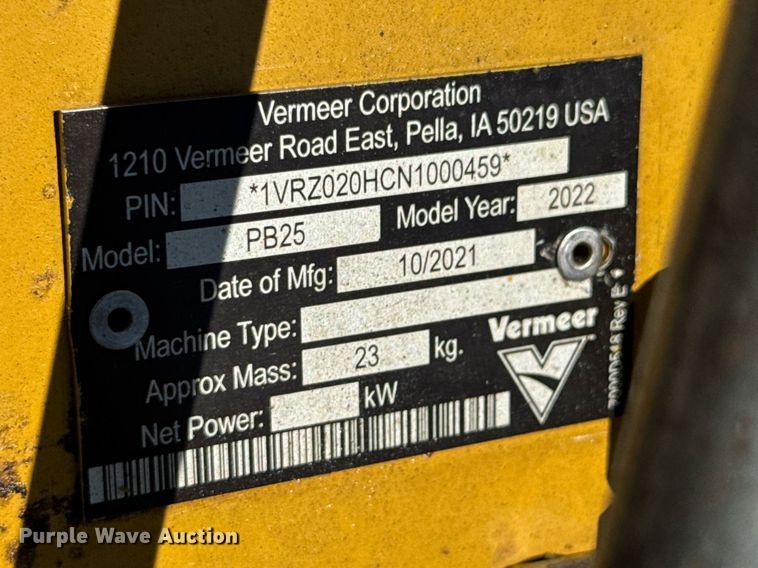 image for item DU9168 2022 Vermeer SPX25 vibratory cable plow