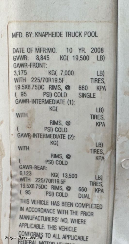 image for item DU9183 2008 GMC C5500 utility / service truck