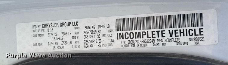 image for item DV2619 2011 Dodge Ram 5500HD crew cab bucket truck