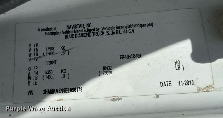 image for item DV2620 2014 International 4400 bucket truck