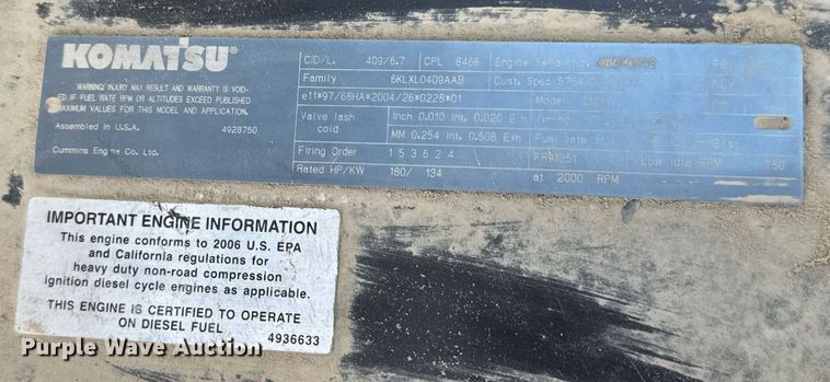 image for item DV4051 2006 Komatsu PC220LC-8 excavator