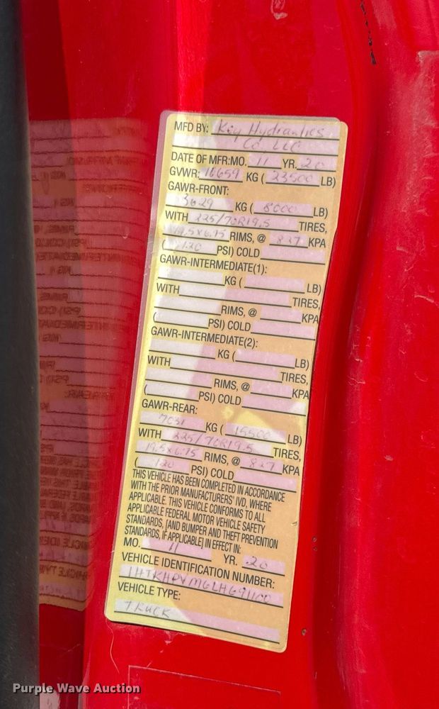 image for item DV4056 2020 Chevrolet Silverado 6500HD flatbed truck