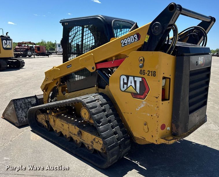 image for item DV4057 2021 Caterpillar 299D3 tracked skid steer loader
