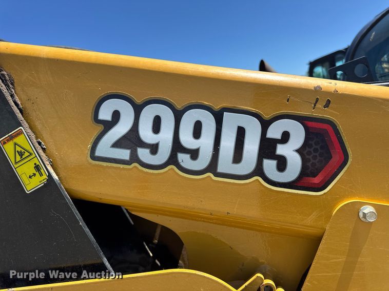 image for item DV4057 2021 Caterpillar 299D3 tracked skid steer loader