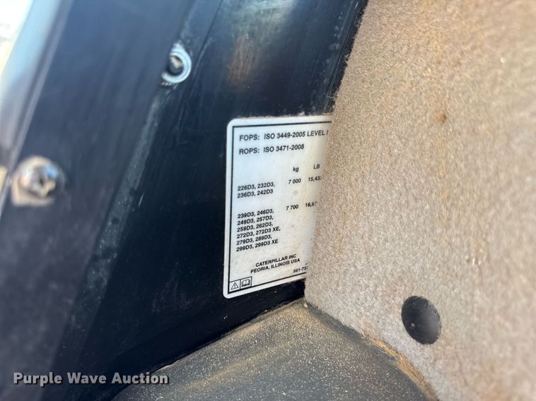 image for item DV4057 2021 Caterpillar 299D3 tracked skid steer loader