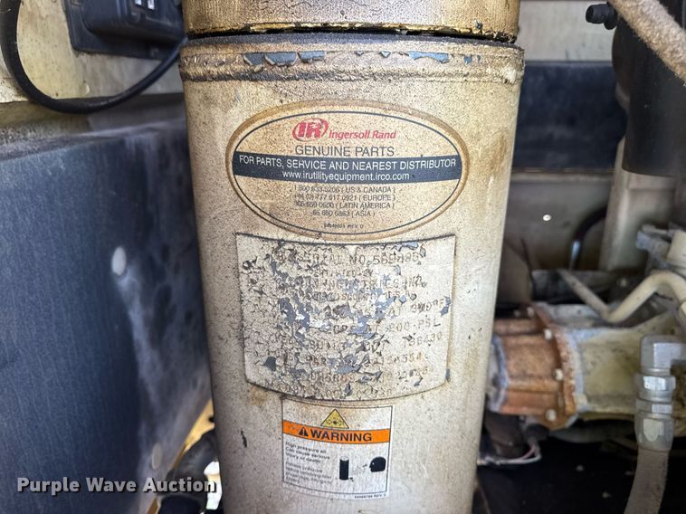 image for item DV4064 2009 Ingersoll Rand P185WIR air compressor