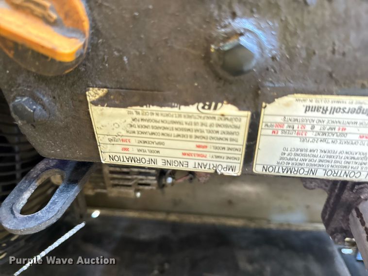 image for item DV4064 2009 Ingersoll Rand P185WIR air compressor