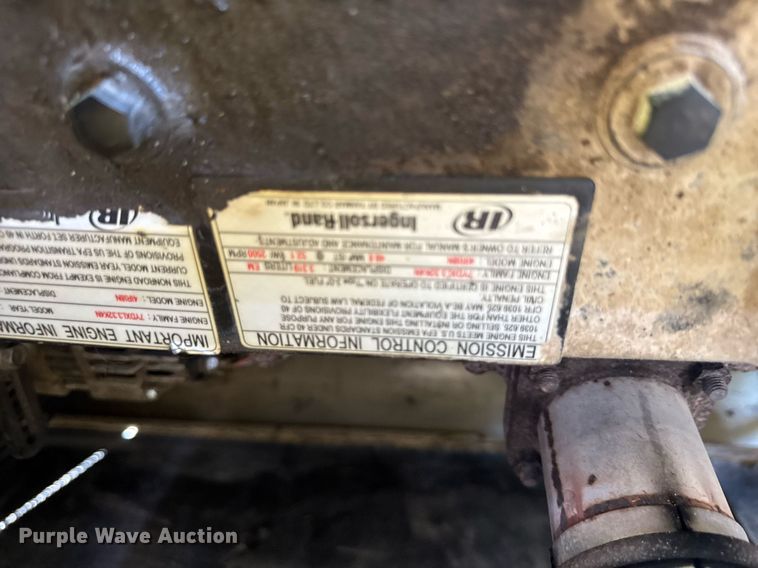 image for item DV4064 2009 Ingersoll Rand P185WIR air compressor