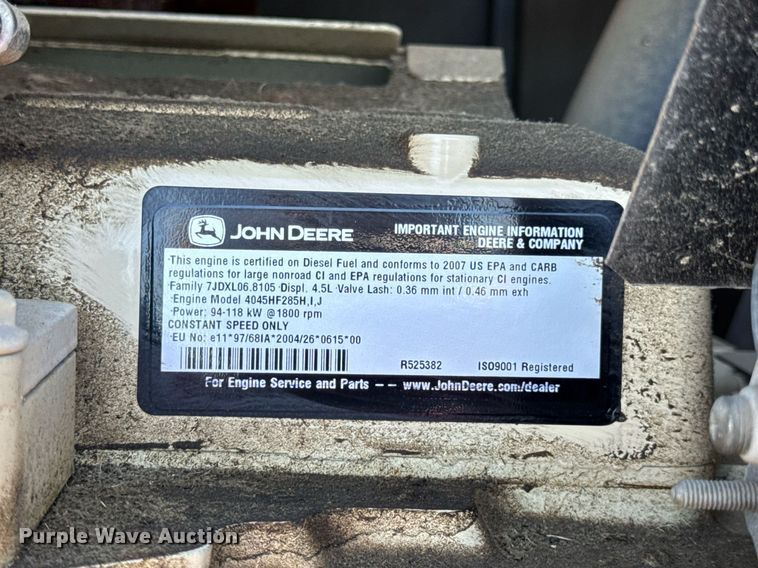 image for item DV4067 2007 Kohler 80RE0ZJD generator