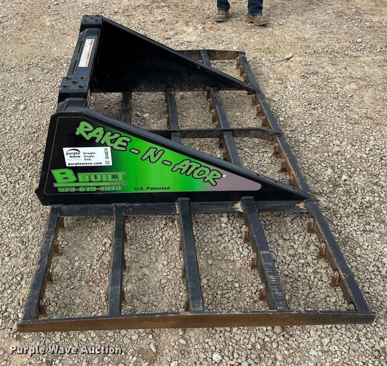 image for item DV4074 2024 BBuilt Rake-N-Ator skid steer landscape rake