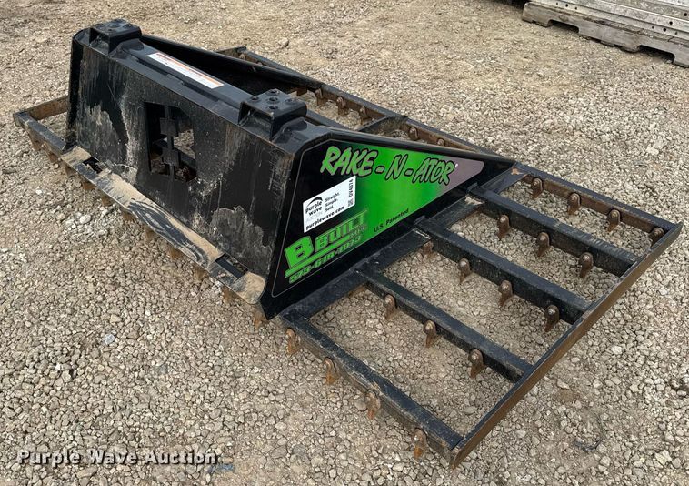 image for item DV4074 2024 BBuilt Rake-N-Ator skid steer landscape rake