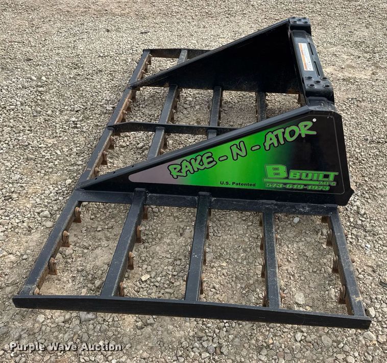 image for item DV4074 2024 BBuilt Rake-N-Ator skid steer landscape rake
