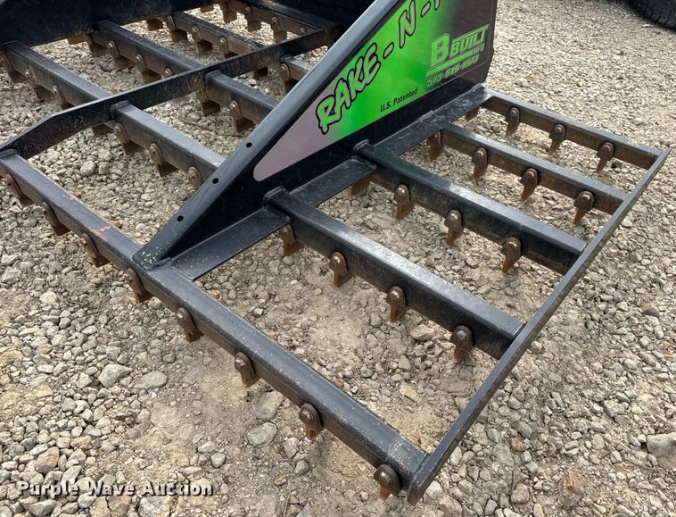 image for item DV4074 2024 BBuilt Rake-N-Ator skid steer landscape rake