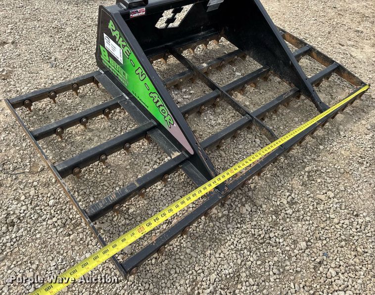 image for item DV4074 2024 BBuilt Rake-N-Ator skid steer landscape rake