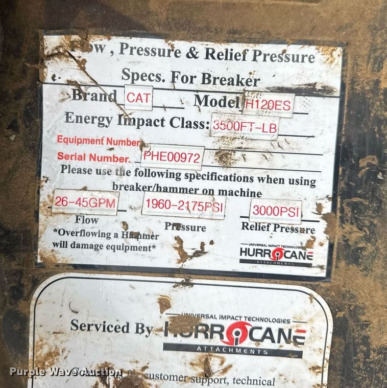 image for item DV4086 Caterpillar H120ES breaker