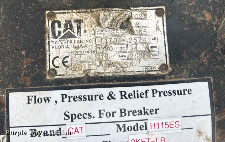 image for item DV4087 Caterpillar H115ES breaker