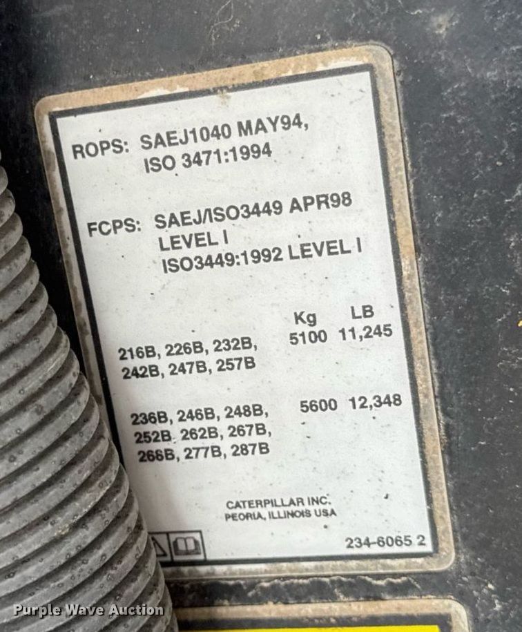 image for item DV4099 2006 Caterpillar 236B skid steer loader