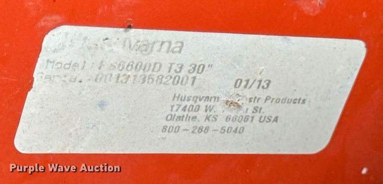 image for item DV4100 2013 Husqvarna FS6600D T3 30