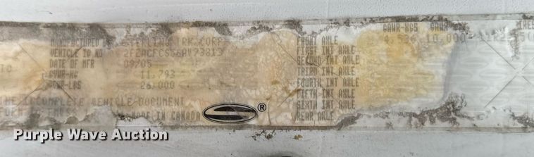 image for item DV4108 2006 Sterling Acterra utility / service truck