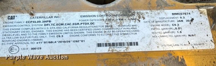 image for item DX8981 2012 Caterpillar 12M2 VHP Plus motor grader