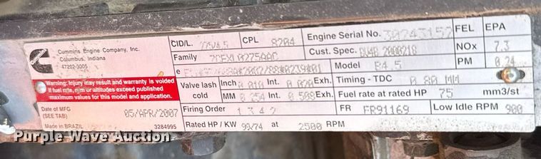 image for item DX8990 2007 Sky Trak 6042 telehandler