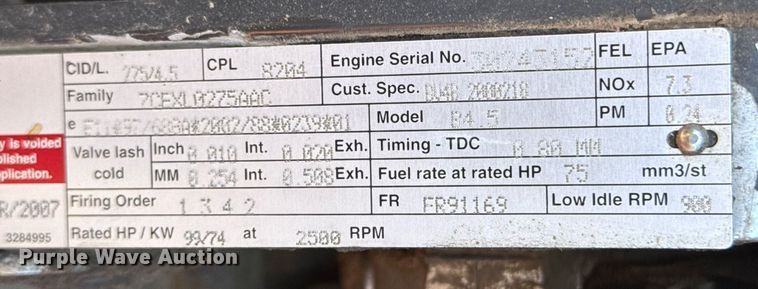 image for item DX8990 2007 Sky Trak 6042 telehandler